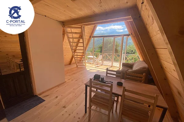 أكواخ a frame cottage