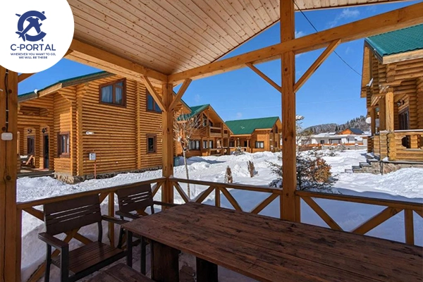 أكواخ LOG HOUSE